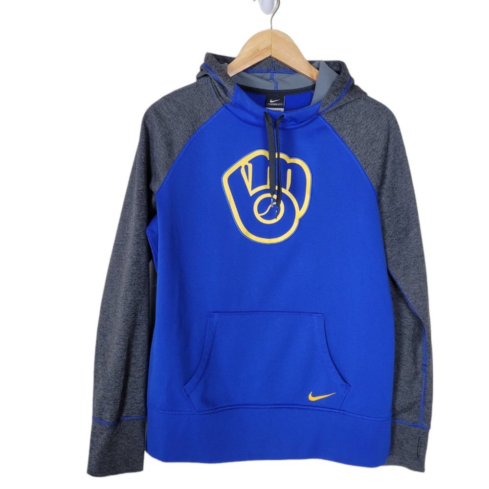 Therma Fit-NIKE Sweatshirt Milwaukee Brewers Original Logo